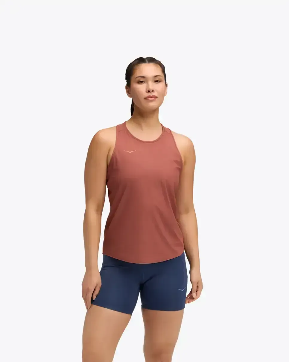 HOKA Airolite Tanktop 2.0 Rot Damen Media front view