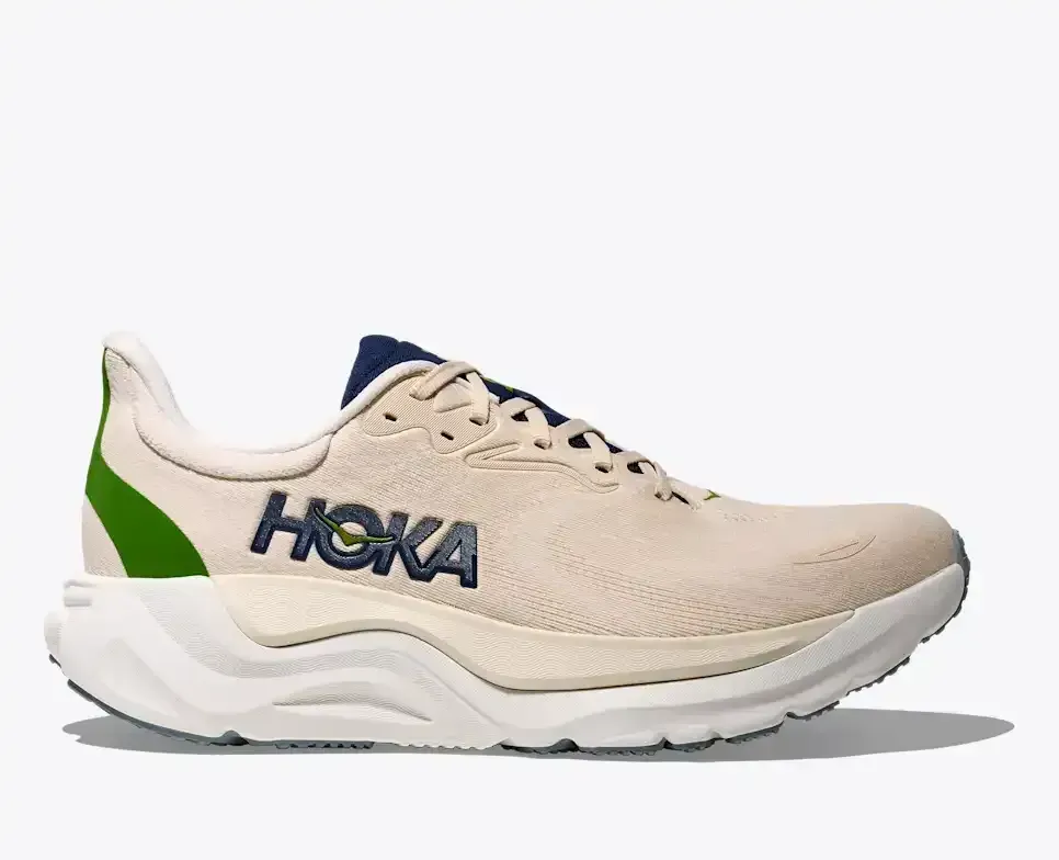 HOKA Arahi 8 Alabaster Birkengrau Media front view