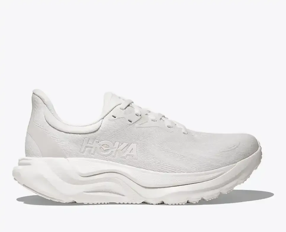 HOKA Arahi 8 White Damen Media front view