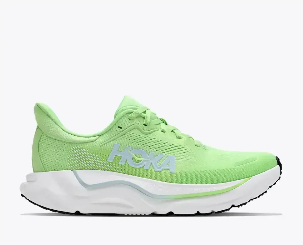HOKA Arahi 9 Tart Apple Glimmering Blue Damen Media front view