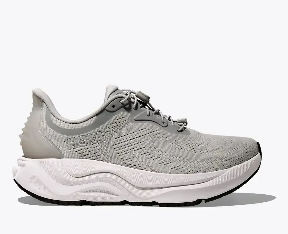 HOKA Arahi SR Stellar Grey White Damen Media front view
