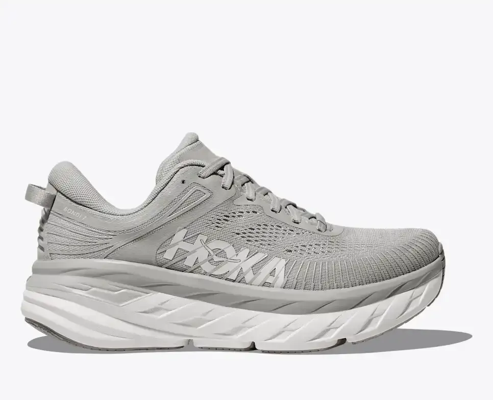 HOKA Bondi 7 Harbor Mist White Media front view