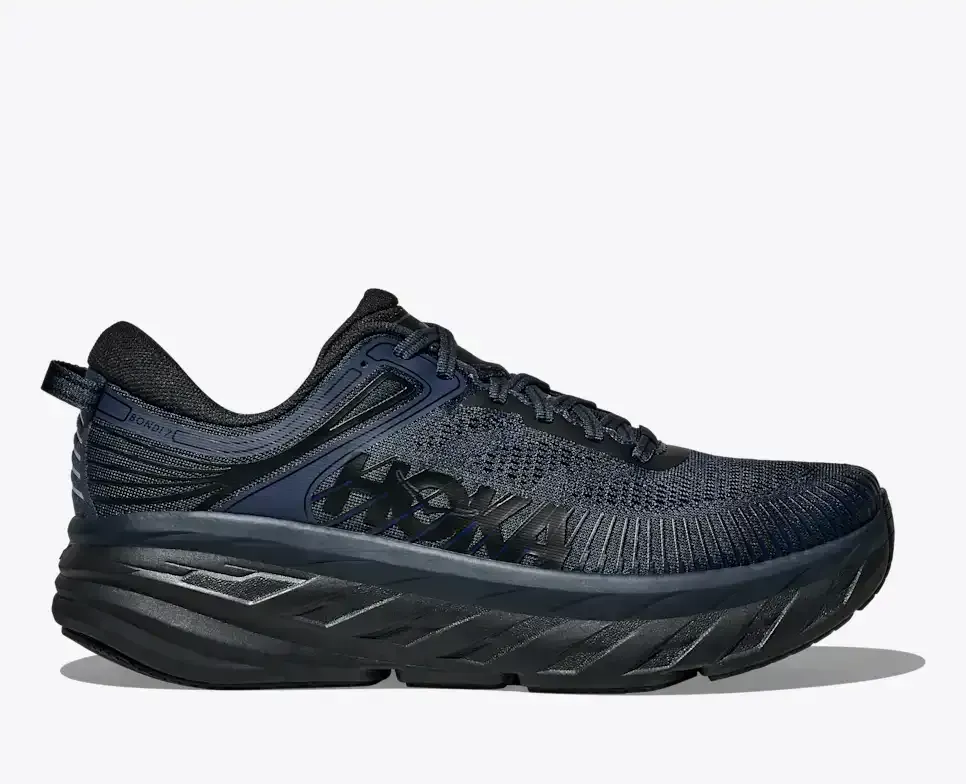 HOKA Bondi 7 Varsity Navy Black Media front view