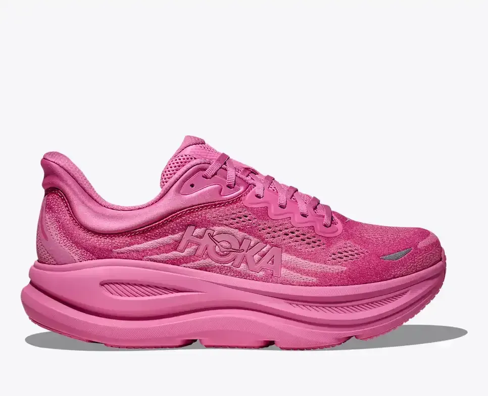 HOKA Bondi 9 Crabapple Media front view