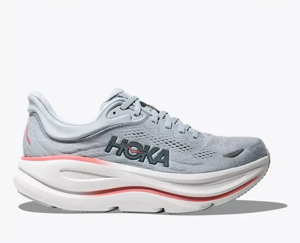 HOKA Bondi 9 Mineral Blue Washed Blue Damen Media front view