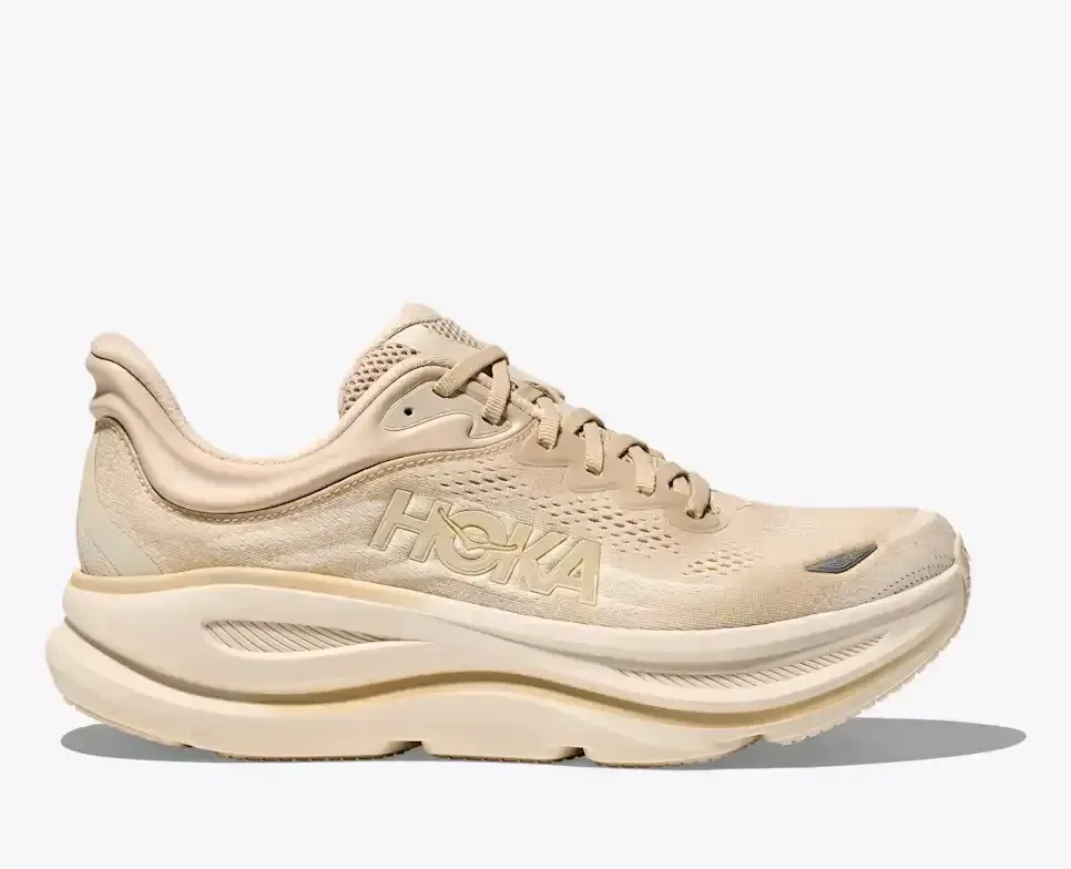 HOKA Bondi 9 Oatmeal Oat Milk Media front view