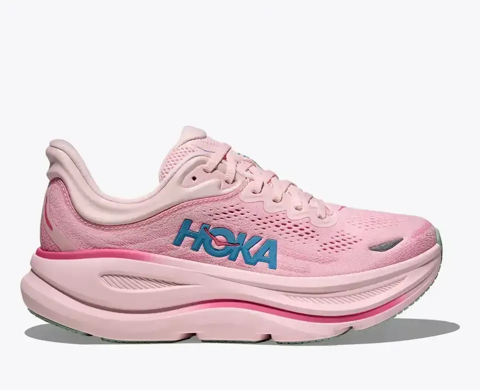 HOKA Bondi 9 Rose Tea Petal Damen Media front view
