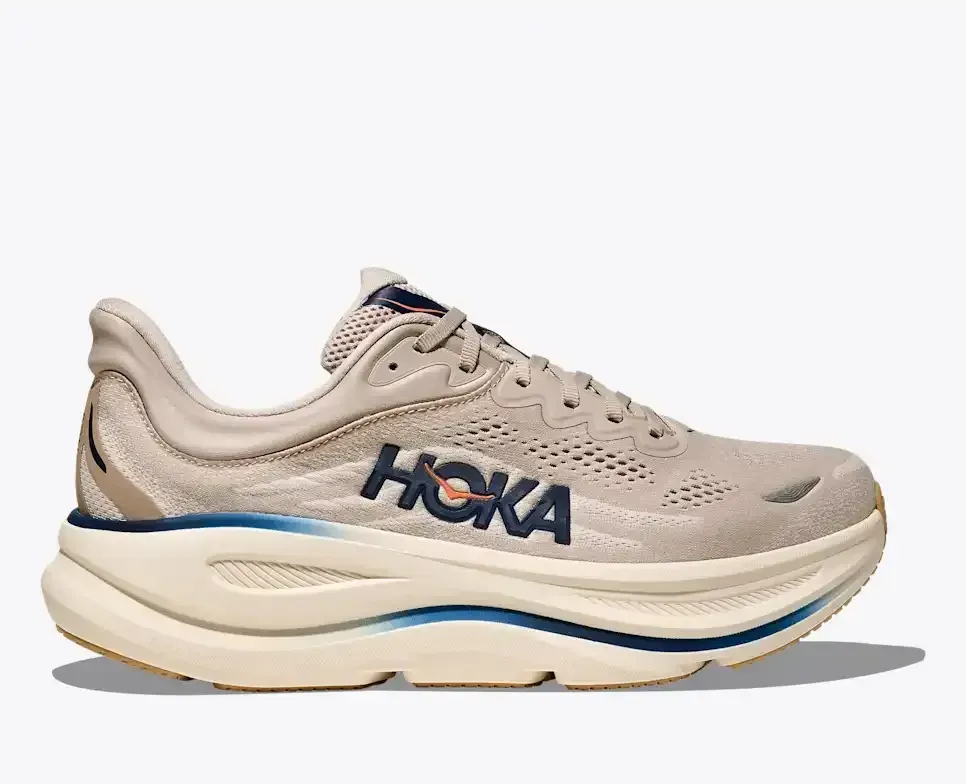 HOKA Bondi 9 Stucco Grout Media front view