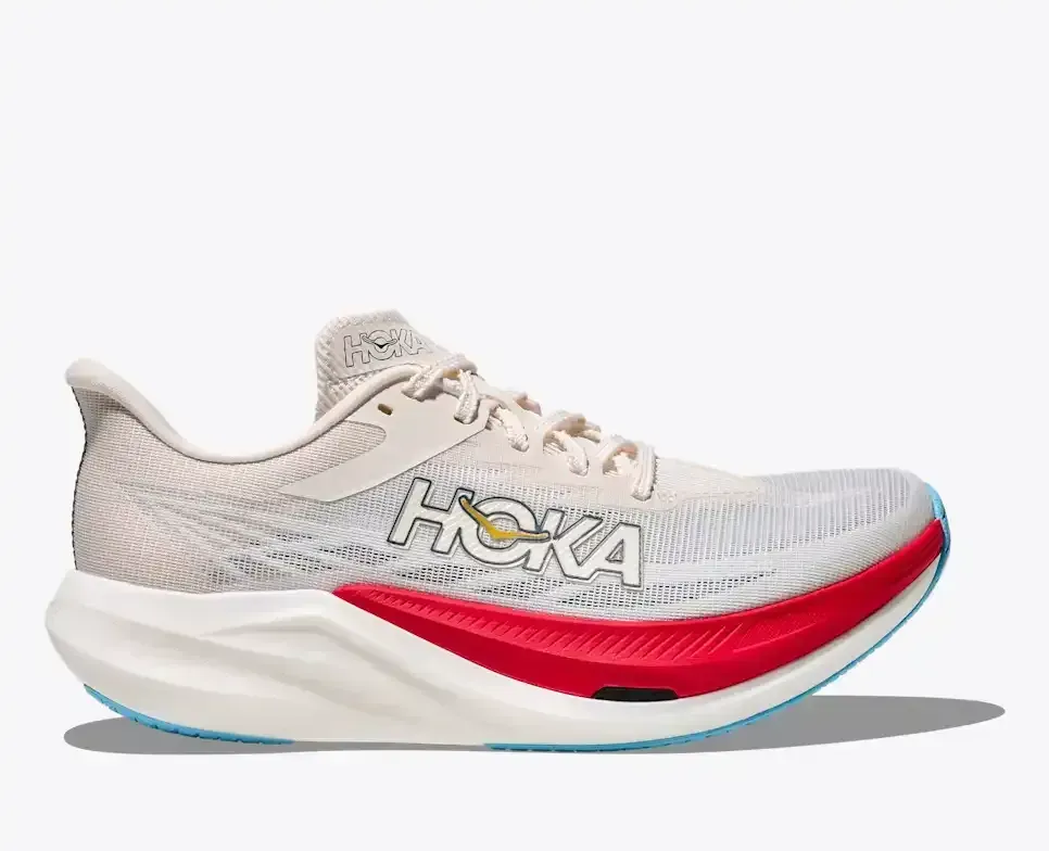 HOKA Cielo Rocket X 3 Alabaster Frost Media front view