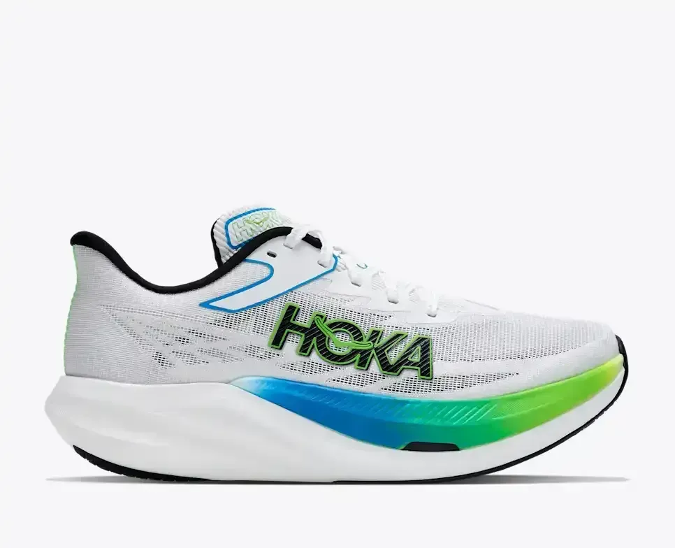 HOKA Cielo Rocket X 3 Frost Electric Lime Media front view