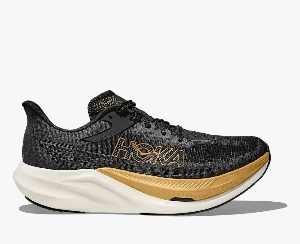 HOKA Cielo Rocket X 3 Schwarzgold Media front view