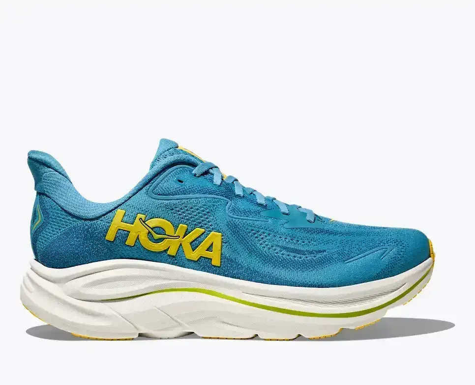 HOKA Clifton 10 Alpine Blue Foggy Night Media front view
