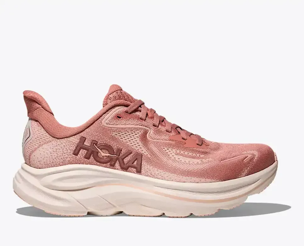 HOKA Clifton 10 Blush Rose Latte (Damen) Media front view
