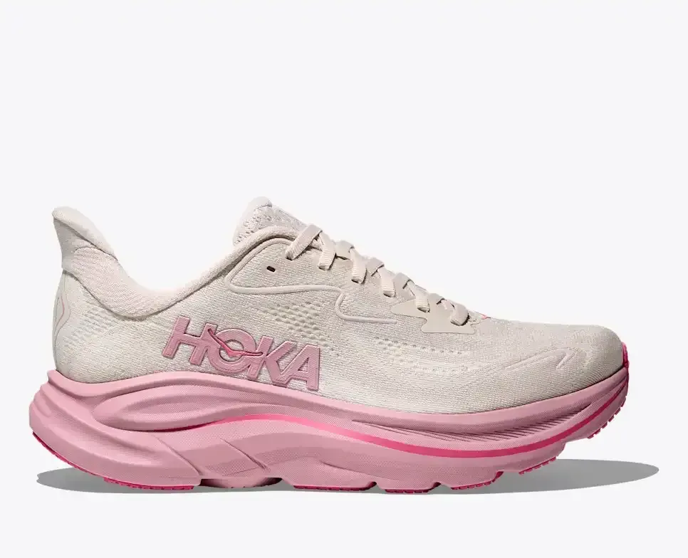 HOKA Clifton 10 Rose Cream Dried Rose (Damen) Media front view