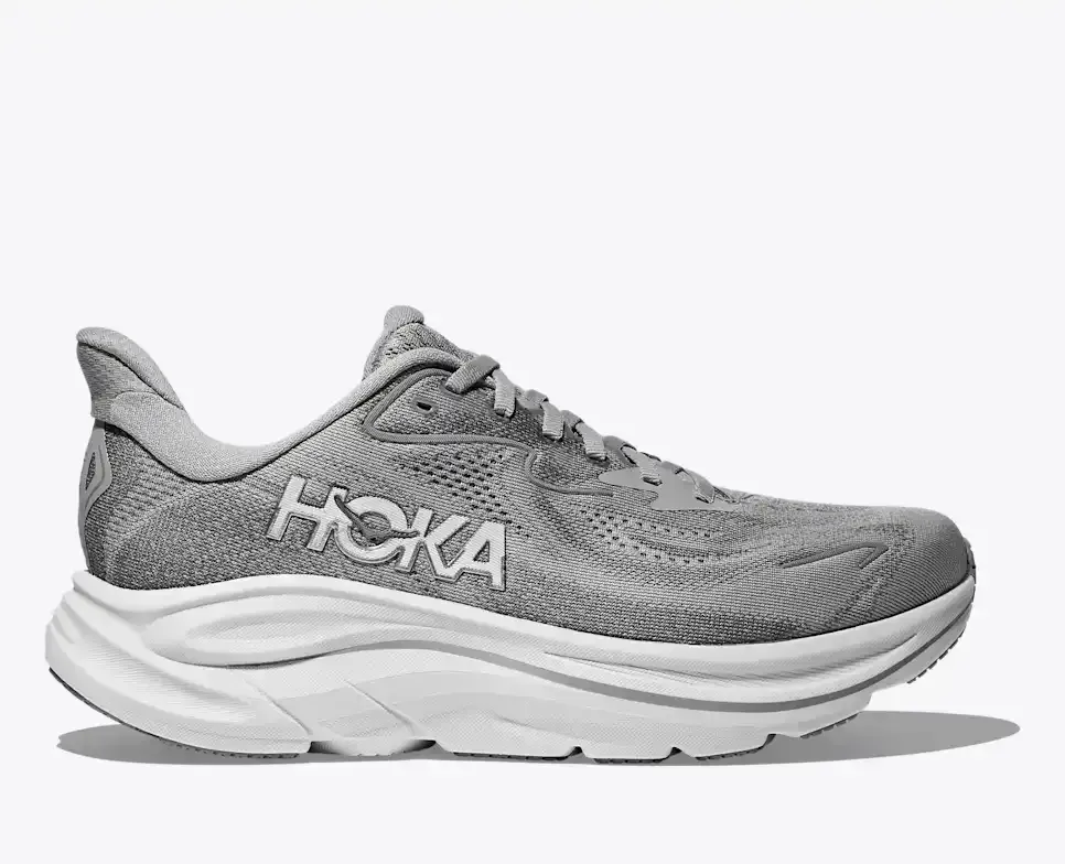 HOKA Clifton 10 Stellar Grey Galactic Grey (Damen) Media front view