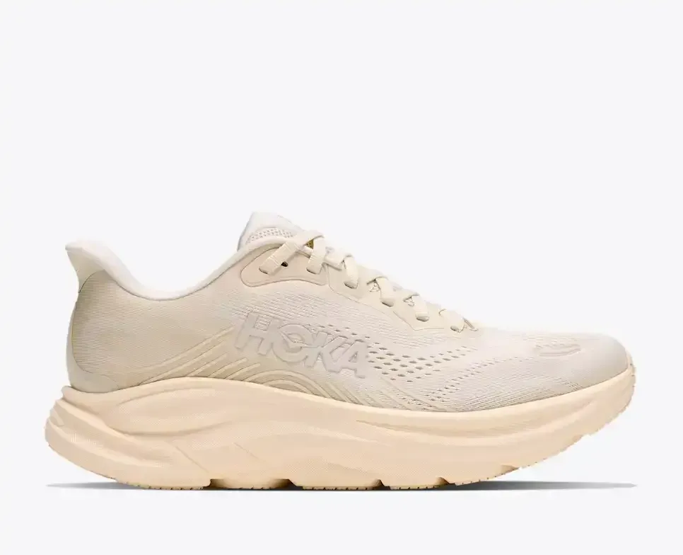 HOKA Clifton 11 Alabaster Oat Milk (Damen) Media front view