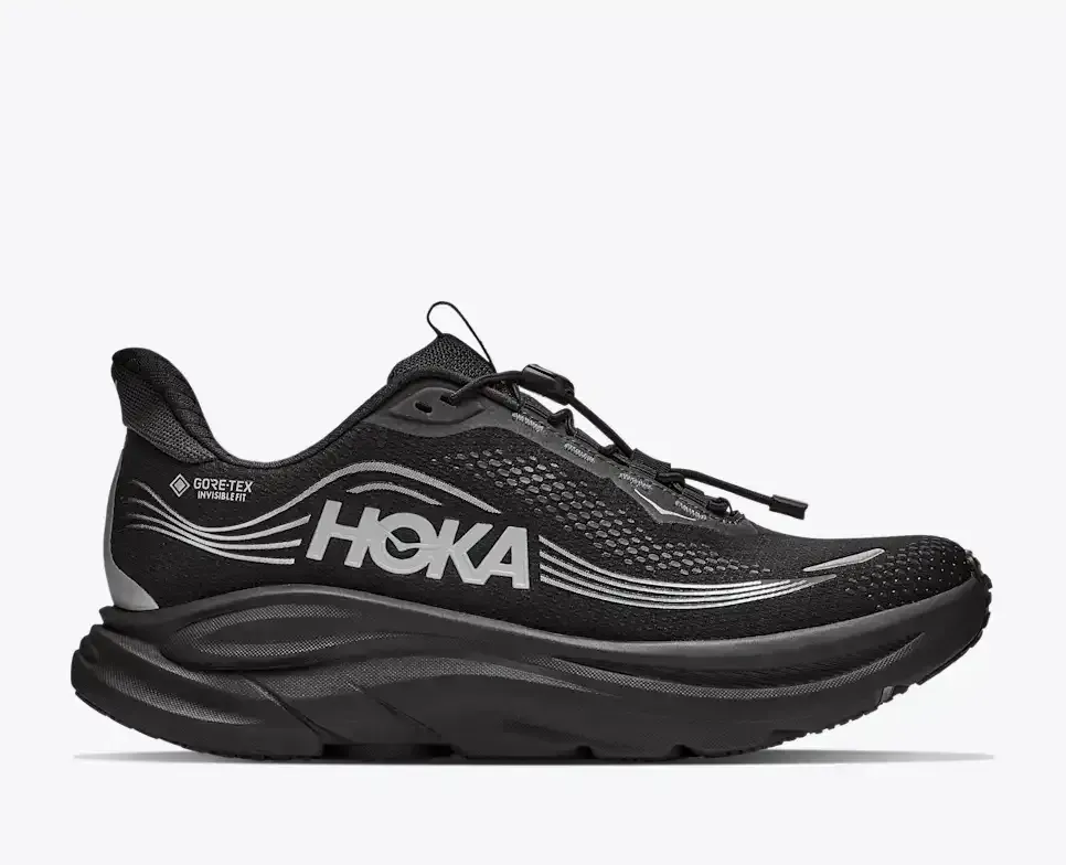 HOKA Clifton 11 GORE-TEX® Schwarz Media front view