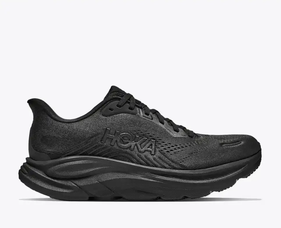 HOKA Clifton 11 Schwarz Media front view