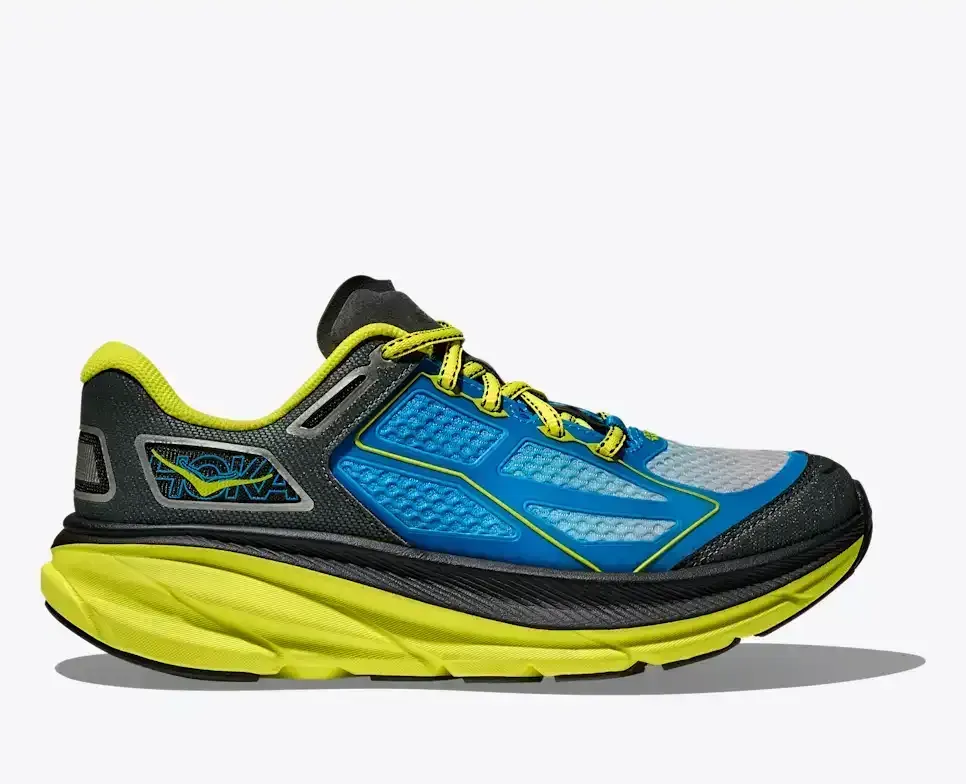 HOKA Clifton One9 Hoka Blue Hoka Citrus Media front view