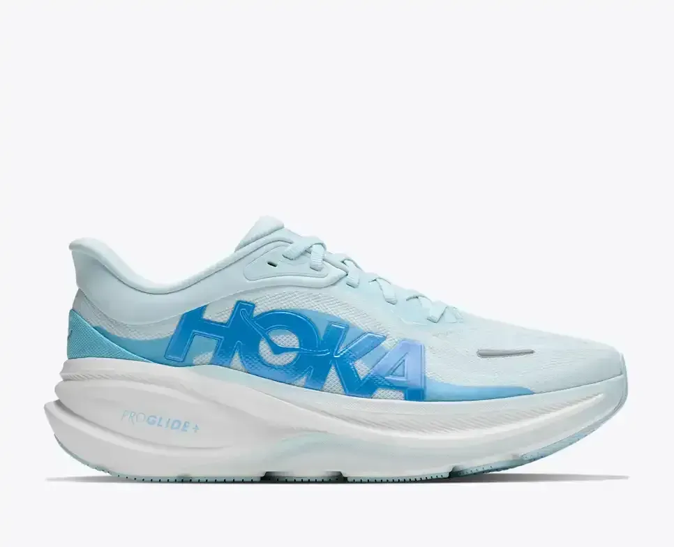 HOKA Clifton PRO Glimmering Blue Soaring Blue (Damen) Media front view