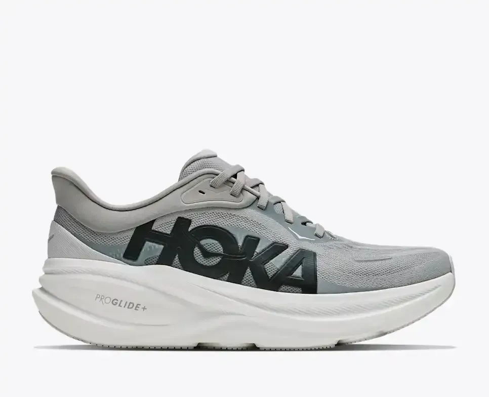 HOKA Clifton PRO Stellar Grey Galactic Grey Media front view