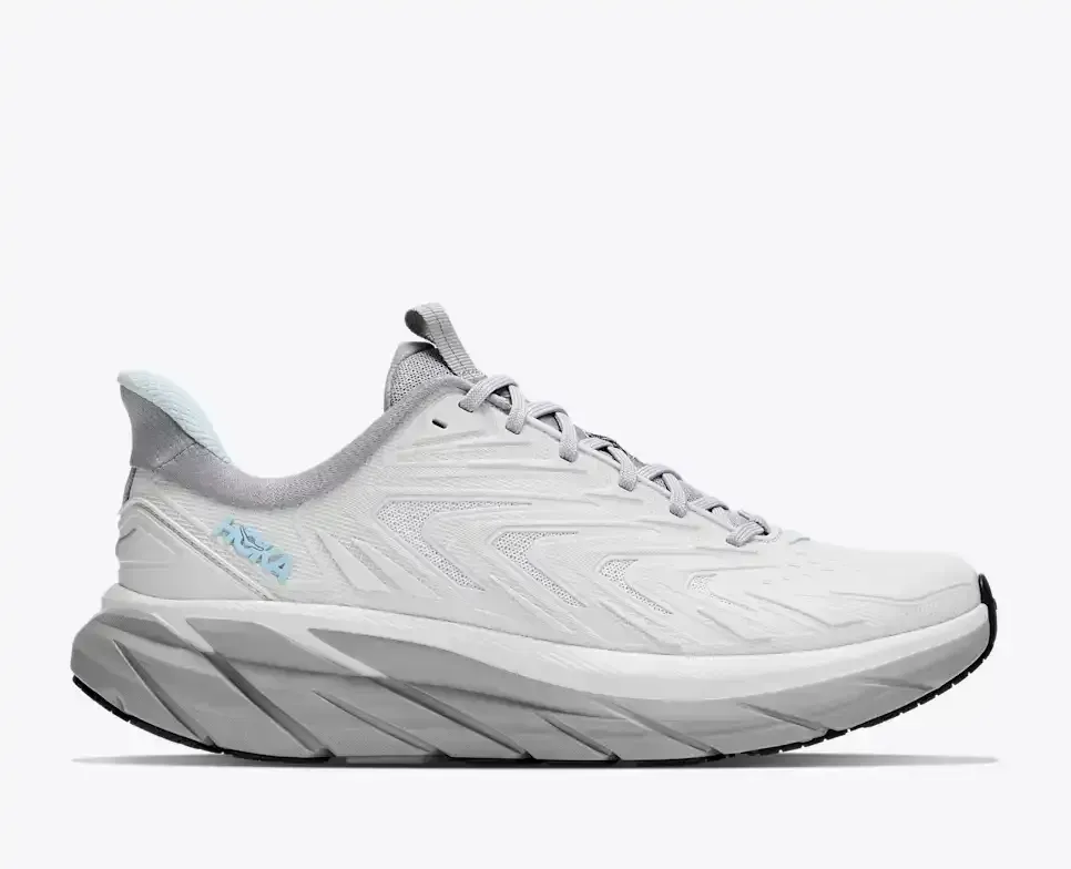HOKA Clifton UTL Osmic Grey Stellar Grey Media front view