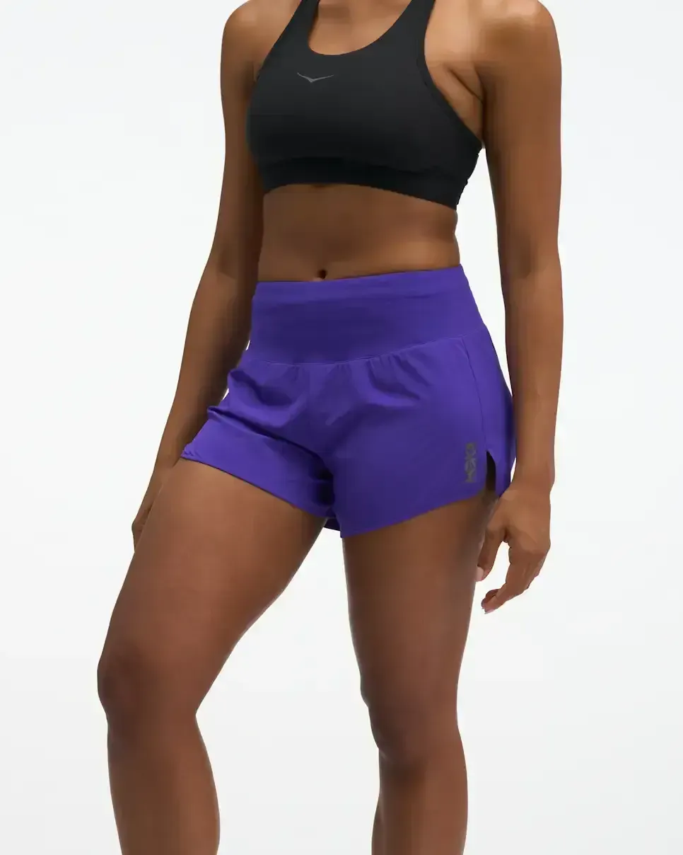 HOKA Glide Short MR 3,5″ Slip Cosmic Purple (Damen) Media front view