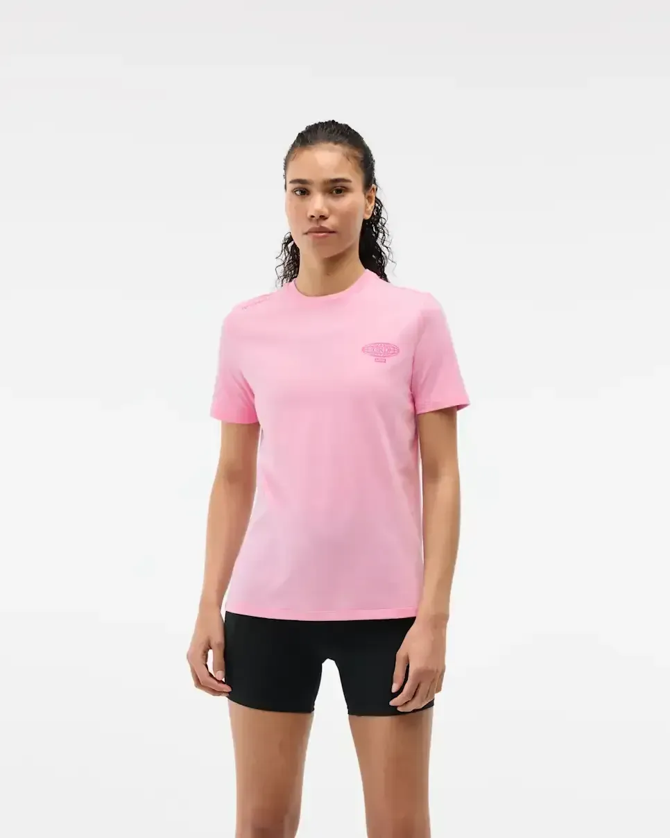 HOKA Global Run Day Graphic Tee Bubble Gum (Damen) Media front view