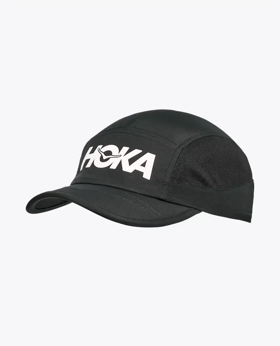 HOKA Hoka Run Hat Schwarz Media front view