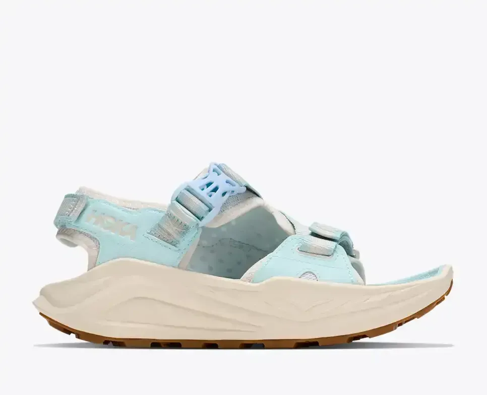 HOKA Infini Hike TC Glimmering Blue Alabaster (Damen) Media front view