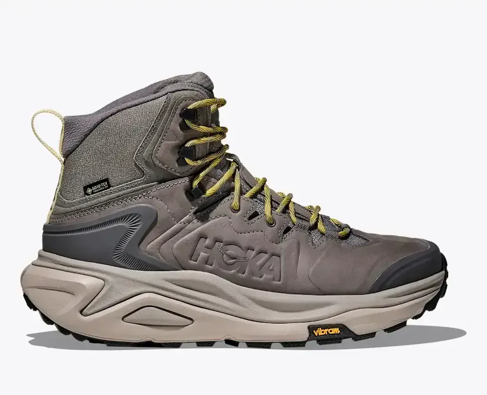 HOKA Kaha 3 Mid GORE-TEX Gravel Cement Media front view