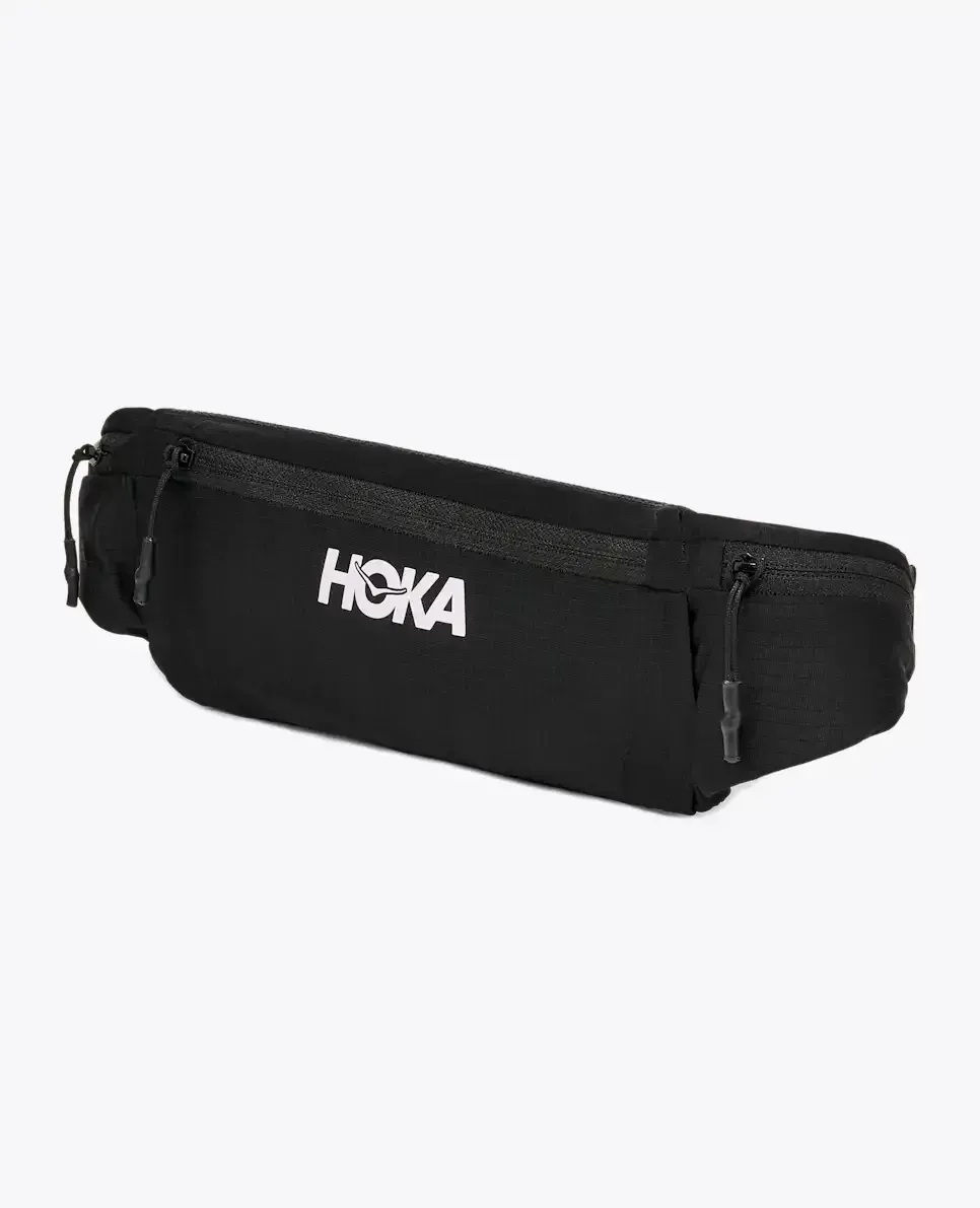 HOKA Laufgürtel Schwarz Media front view