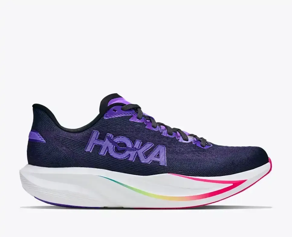 HOKA Mach 7 Carbon Black Cosmic Purple (Damen) Media front view