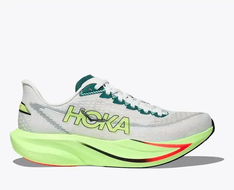 HOKA Mach 7 Frost Neon Yuzu (Damen) Media front view