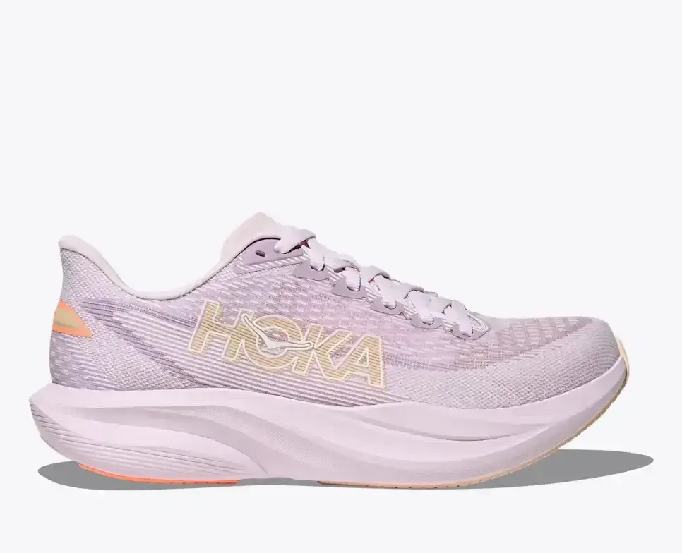 HOKA Mach 7 Frost Neon Yuzu (Damen) Media front view