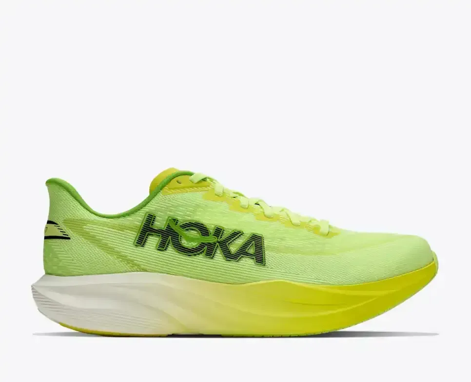 HOKA Mach 7 Neon Yuzu Media front view