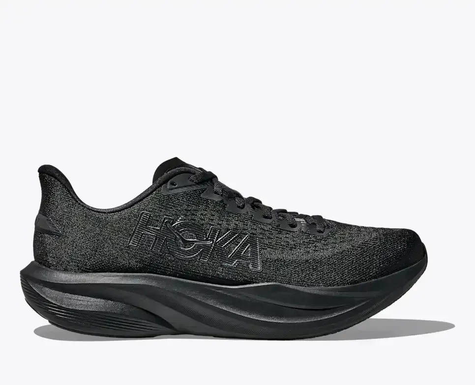 HOKA Mach 7 Schwarz (Damen) Media front view