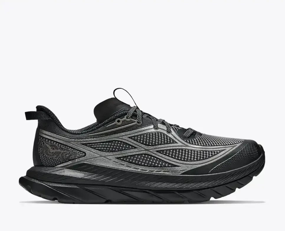 HOKA Mach Remastered Aura Black Steel Media front view