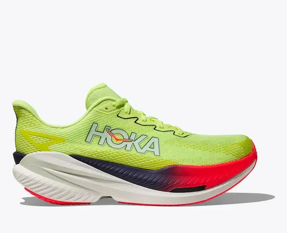 HOKA Mach X 3 Neon Yuzu Tintenfischtinte Media front view