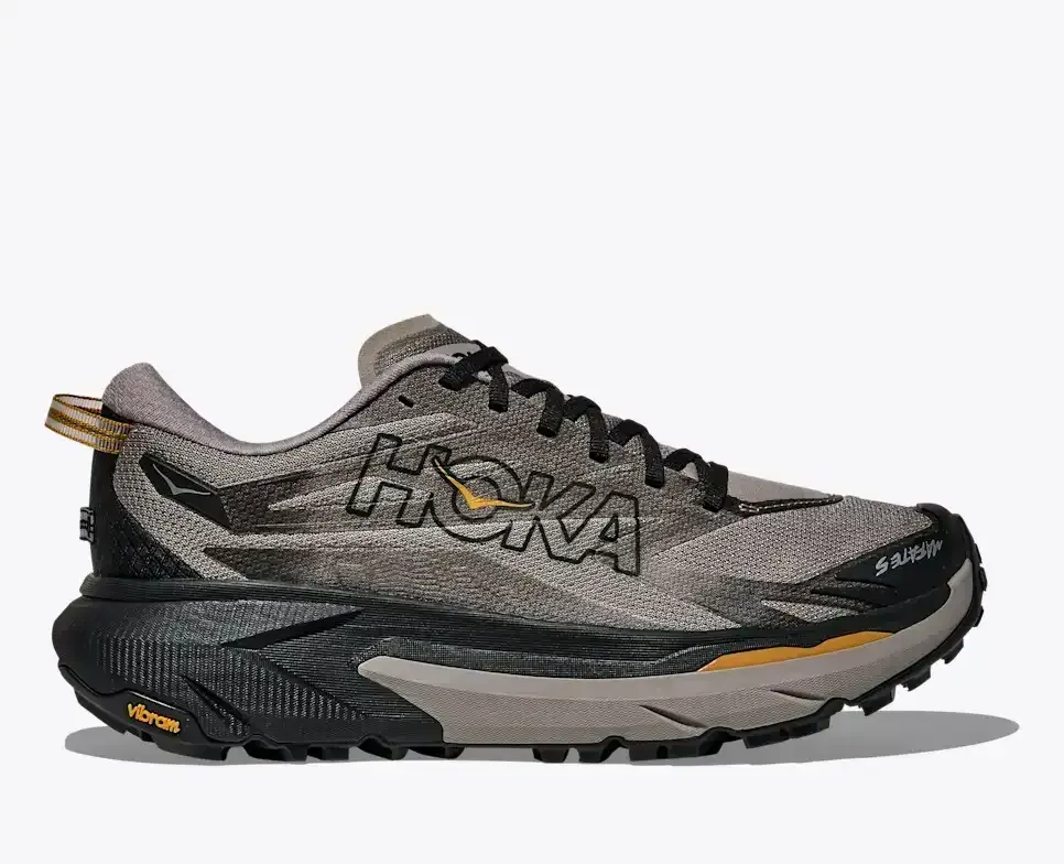 HOKA Mafate 5 Skyward Cement Black Media front view