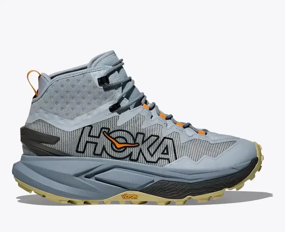 HOKA Mafate Hike Mineral Blue Curcuma Media front view