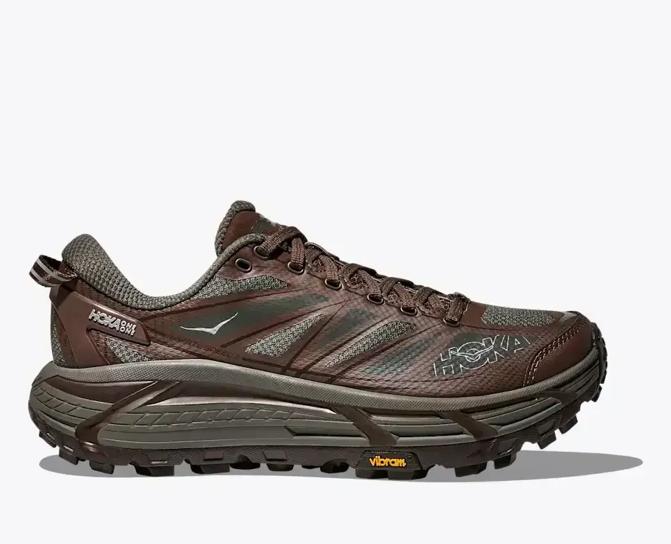 HOKA Mafate Speed ​​2 Asphaltgrau Walnuss Media front view