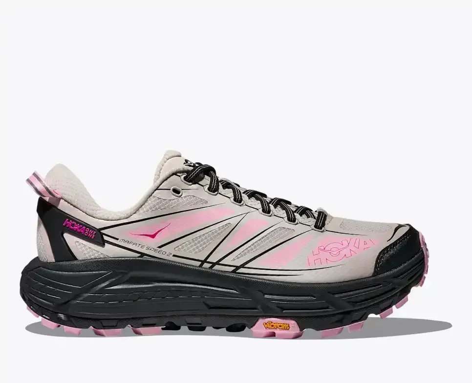 HOKA Mafate Speed ​​2 Grout Carbon Black Media front view