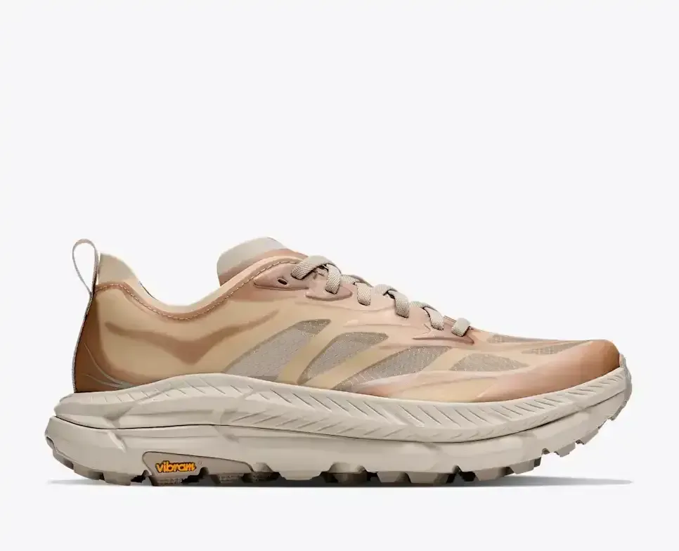 HOKA Mafate Speed ​​4 Lite Hafermilch / River Rock Grey Media front view