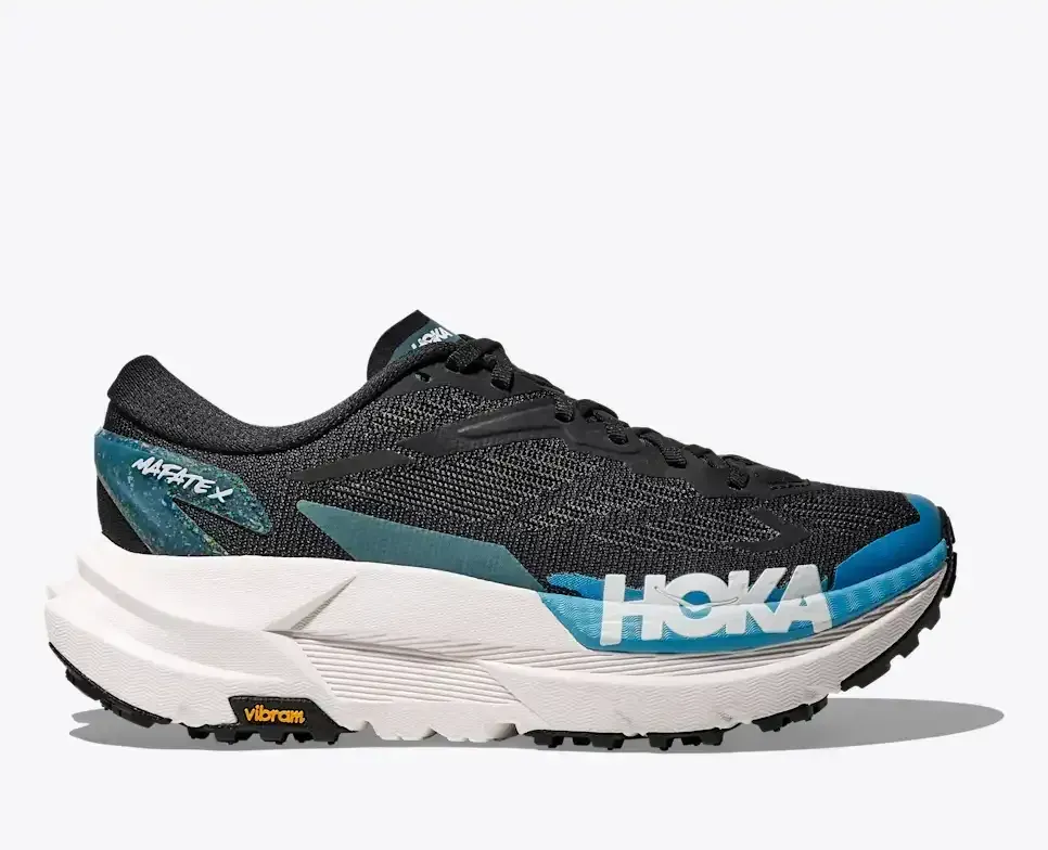 HOKA Mafate X Black Skyward Blue (Damen) Media front view