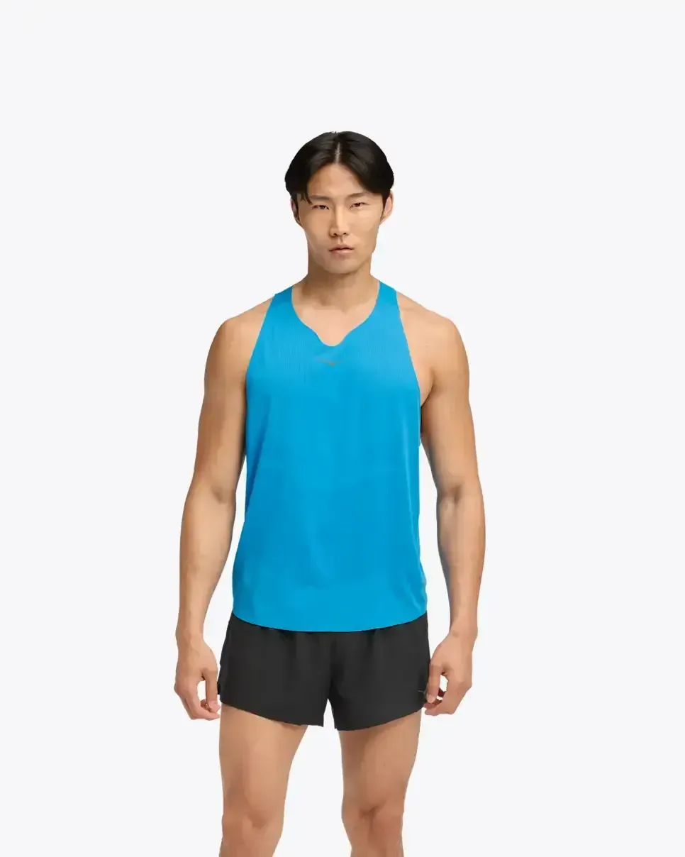 HOKA Race Day Singlet Hoka Blau Media front view