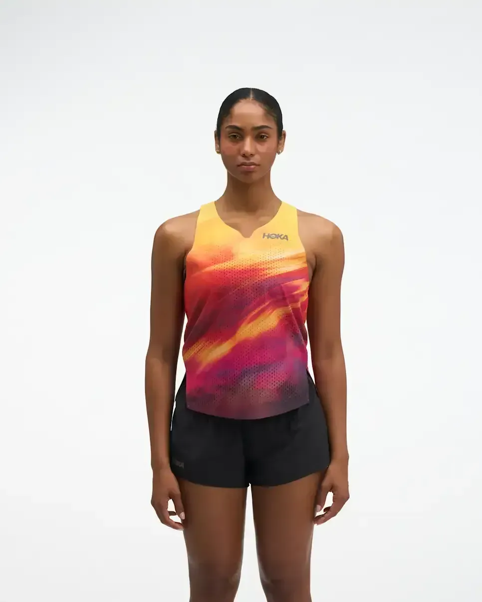 HOKA Race Day Singlet Hoka Citrus Prt (Damen) Media front view