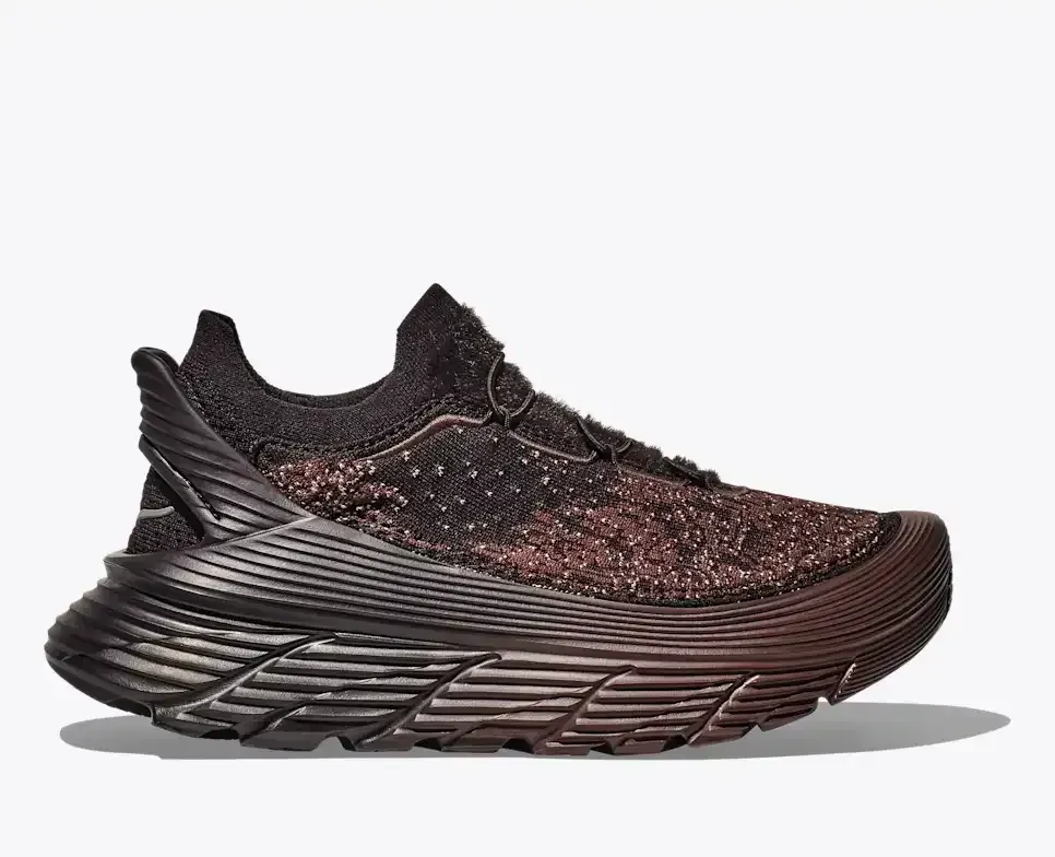 HOKA Restore Chukka Paria Farzaneh Chocolate Media front view