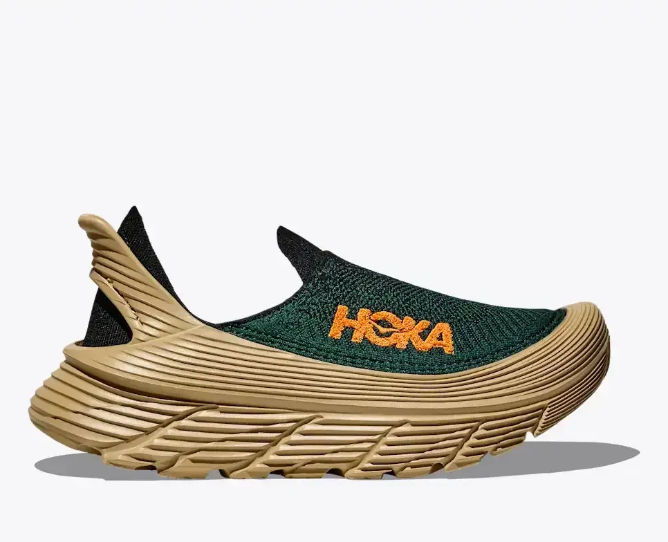 HOKA Restore TC Bay Leaf Khaki Media front view