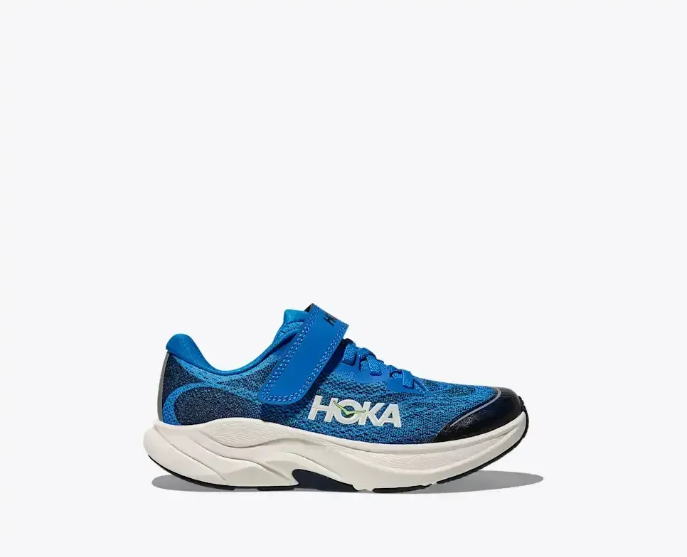 HOKA Rincon 4 Electric Cobalt Varsity Navy (Kleine Kinder) Media front view